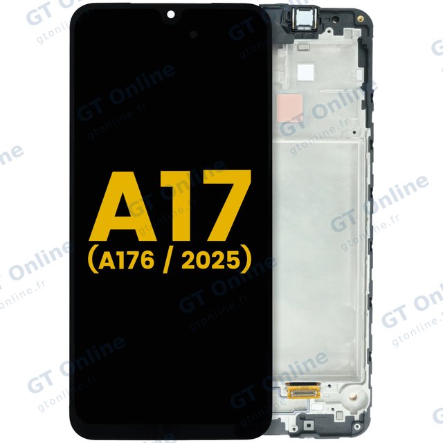 Écran OLED avec châssis pour Samsung Galaxy A17 5G (A176 / 2025) (reconditionné, toutes couleurs)