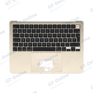 Top Case Apple MacBook Air M2 13" (2022) A2681 Rétro-Éclairage AZERTY Lumière Stellaire