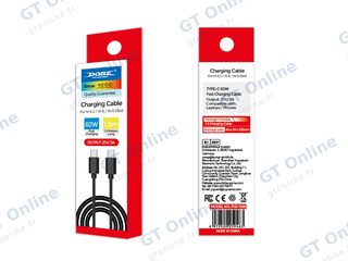 Câble de charge USB-C vers USB-C pour Nintendo Switch 2 / PlayStation 5 DOBE TNS-5166 — noir