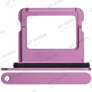 Tiroir SIM pour Apple iPhone 16 / 16 Plus (rose) — réf. 107082059316