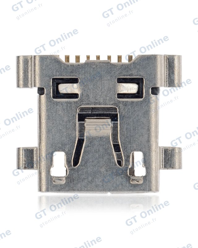 Connecteur de charge à souder — format Micro B, 11 broches, 4 points de fixation (C225)