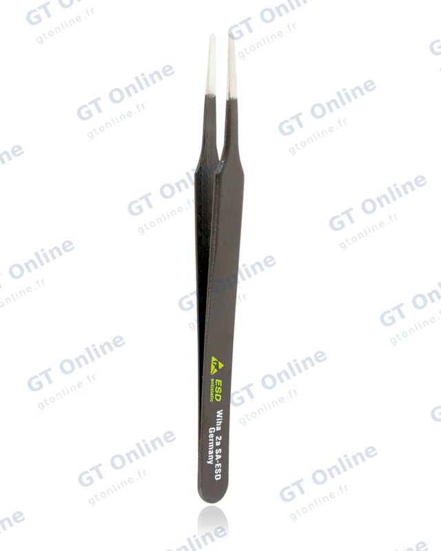 Pince brucelle ESD Wiha 2a SA — 120 mm