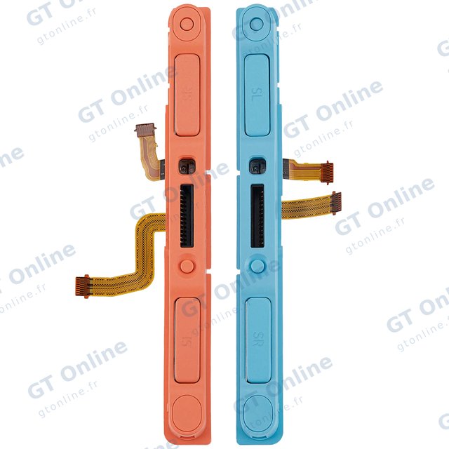 Pièce console de jeu pour Nintendo Switch 2 (Blue / Orange) — Plastic Rail (droit+gauche) avec Joy Con Controller
