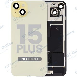 Vitre arrière pour Apple iPhone 15 Plus (sans logo, jaune) — réf. 107082130564