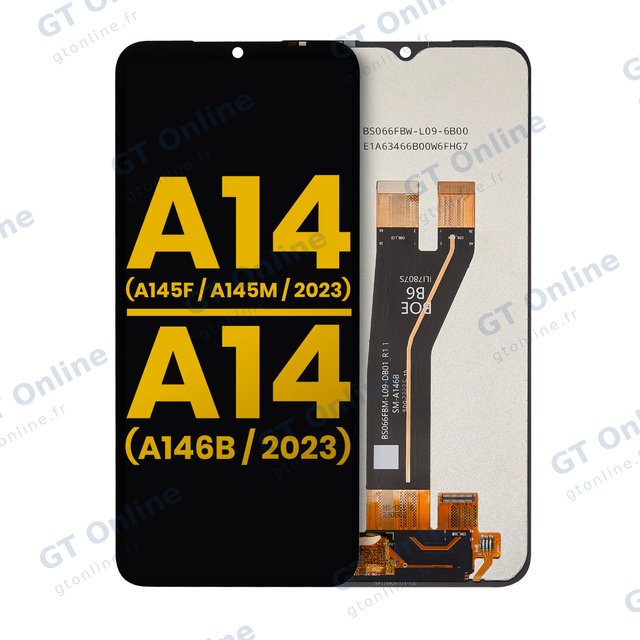 Écran pour Samsung Galaxy A14 4G (A145F / A145M / 2023) / A14 5G (A146B / 2023) (version internationale, reconditionné, toutes couleurs)