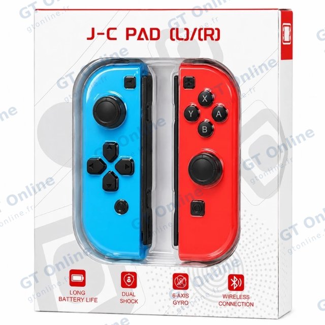 Manettes Joy-Con gauche/droite Animal Crossing pour Nintendo Switch DOBE TNS-1864X — bleu/vert