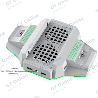 Support et station de charge pour Xbox Series S / Series X et 2 manettes DOBE TYX-3612 — blanc