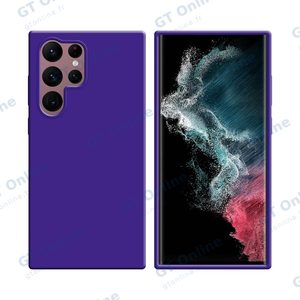Coque Silicone Compatible pour Samsung Galaxy S22 Ultra S908 (#7) Mauve