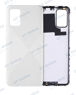 Vitre arrière pour Samsung Galaxy A02S (A025 / 2020) (pack service origine, blanc)