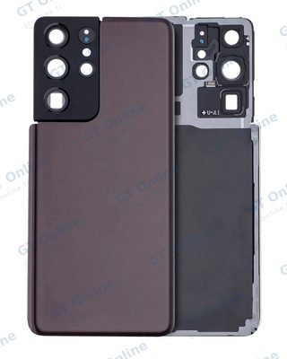 Vitre arrière pour Samsung Galaxy S21 Ultra (pack service origine, marron Phantom)