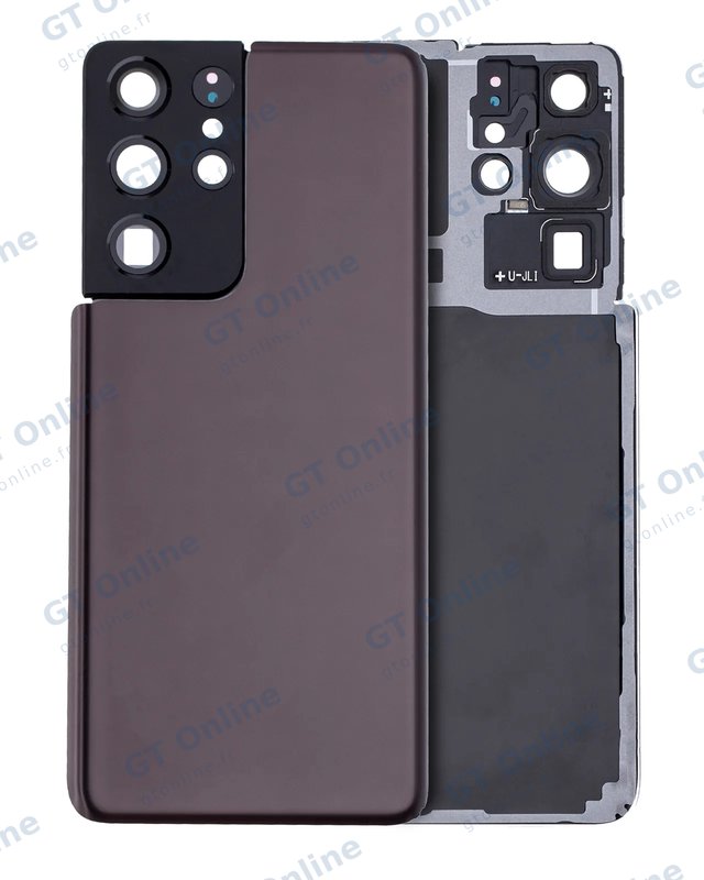 Vitre arrière pour Samsung Galaxy S21 Ultra (pack service origine, Phantom Brown)