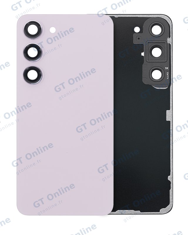 Capot arrière avec lentilles pour Samsung Galaxy S23 5G (pack service origine, Lavender) — vue 1