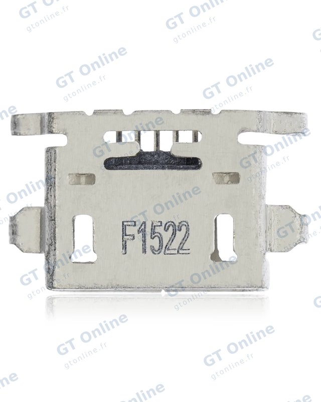 Connecteur de charge à souder — format Micro B, 5 broches, 4 points de fixation (C187)