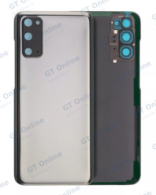 Vitre arrière pour Samsung Galaxy S20 5G (pack service origine, gris Cosmic)