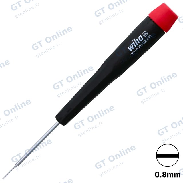Tournevis de précision Wiha plat 0,8 mm × 40 mm