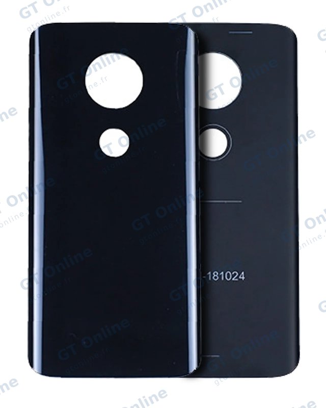 Vitre arrière pour Motorola Moto G7 (XT1962 / 2019) (Ceramic Black)