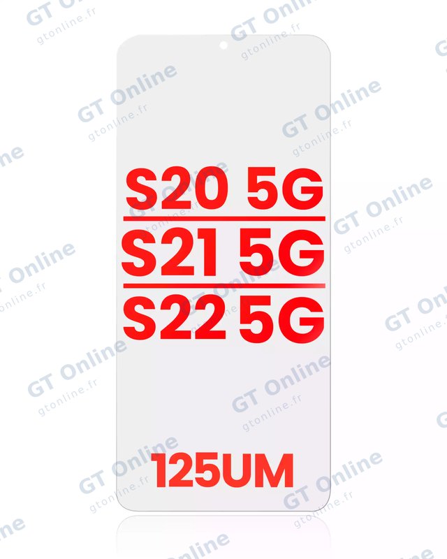 Film OCA pour Samsung Galaxy S20 5G / S21 5G / S22 5G (lot de 10, 125 µm)