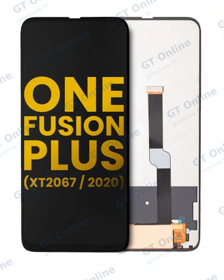 Écran LCD sans châssis pour Motorola One Fusion Plus (XT2067 / 2020) (reconditionné, noir)