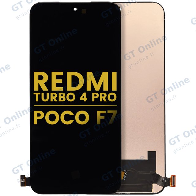 Écran OLED sans châssis pour Xiaomi 15T 5G / Xiaomi Redmi Turbo 4 Pro / Xiaomi Poco F7 (reconditionné, toutes couleurs)