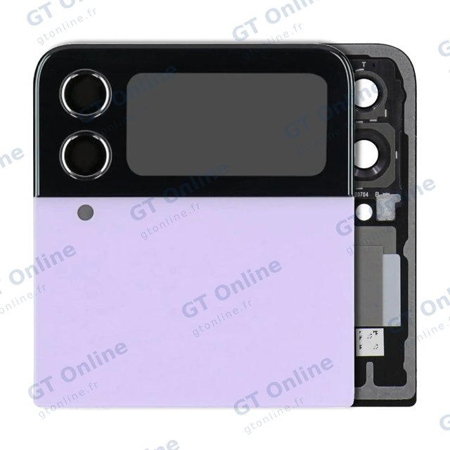 Écran OLED extérieur pour Samsung Galaxy Z Flip 4 5G (pack service origine, Bora Purple)