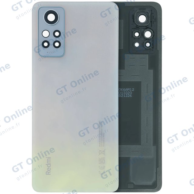 Vitre arrière pour Xiaomi Redmi Note 12 Pro 4G (pack service origine, bleu ciel)