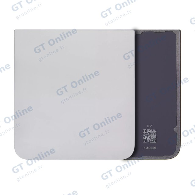 Vitre arrière pour Samsung Galaxy Z Flip 6 5G (pack service origine, Silver Shadow)
