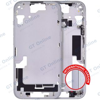 Châssis pour Apple iPhone 15 (version EU, compatible premium, bleu)