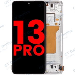 Écran OLED avec châssis pour Xiaomi 13 Pro (blanc)