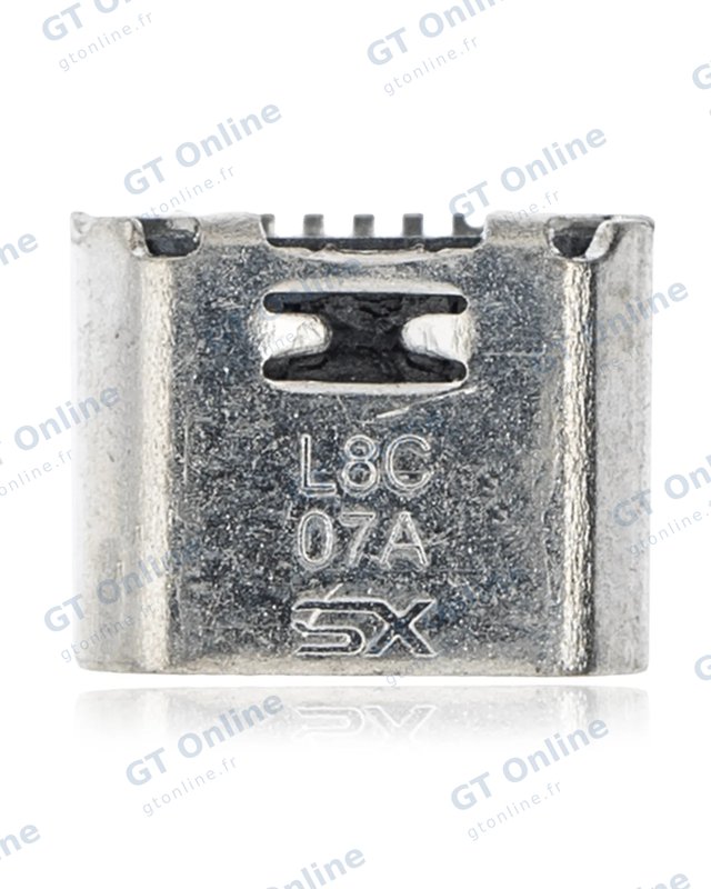 Connecteur de charge à souder — format Micro B, 7 broches, 4 points de fixation (C215)