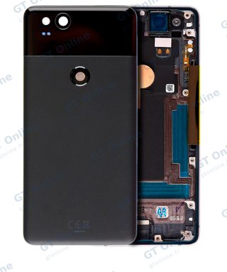 Châssis pour Google Pixel 2 (origine d'occasion — grade A, noir)