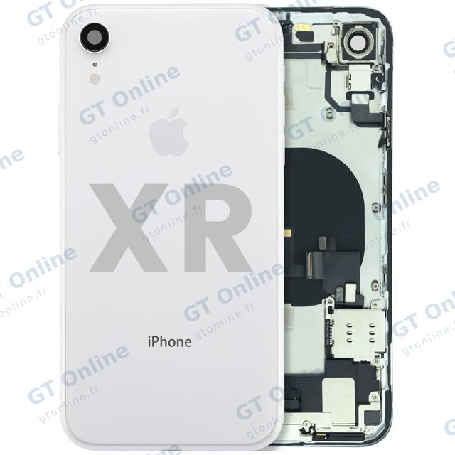 Châssis pour Apple iPhone XR (origine d'occasion — grade A, blanc)