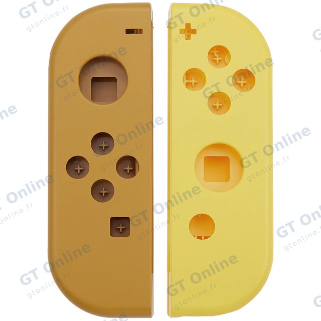 Coque de remplacement pour manette Joy-Con Nintendo Switch (marron / jaune)