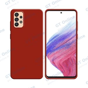 Coque Silicone Compatible pour Samsung Galaxy A53 5G A536 (#1) Rouge