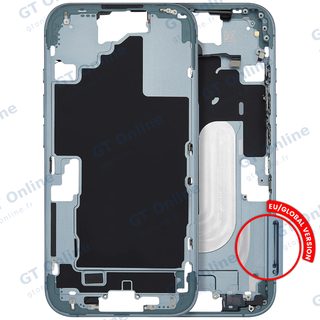 Châssis pour Apple iPhone 16 (version EU, compatible premium, turquoise)