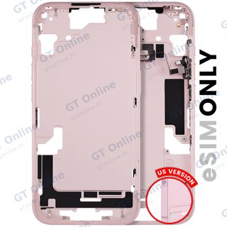 Châssis pour Apple iPhone 15 (version US, origine d'occasion — grade B, rose)