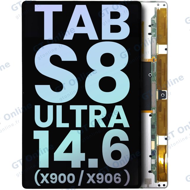 Écran pour Samsung Galaxy Tab S8 Ultra 14.6" (X900 / X906 ) (2022) (WiFi / 5G) (pack service origine, toutes couleurs)