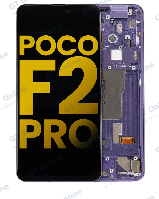 Écran OLED avec châssis pour Xiaomi Poco F2 Pro / Redmi K30 Pro (reconditionné, Electric Purple)