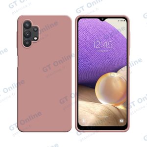 Coque Silicone Compatible pour Samsung Galaxy A32 5G A326 (#17) Rose