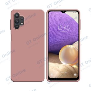 Coque Silicone Compatible pour Samsung Galaxy A32 5G A326 (#17) Rose