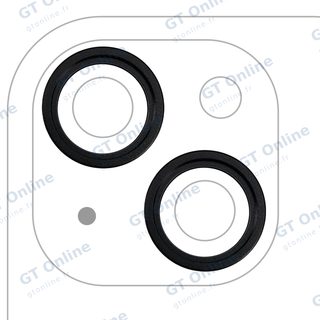 Anneau de contour de caméra arrière pour Apple iPhone 15 / 15 Plus (noir, lot de 2)