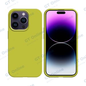Coque Silicone Compatible pour Apple iPhone 14 Pro (#40) Jaune