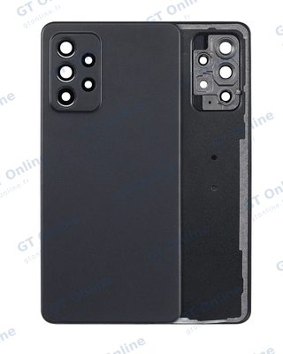 Vitre arrière pour Samsung Galaxy A52 4G (A525 / 2021) (compatible premium, noir)