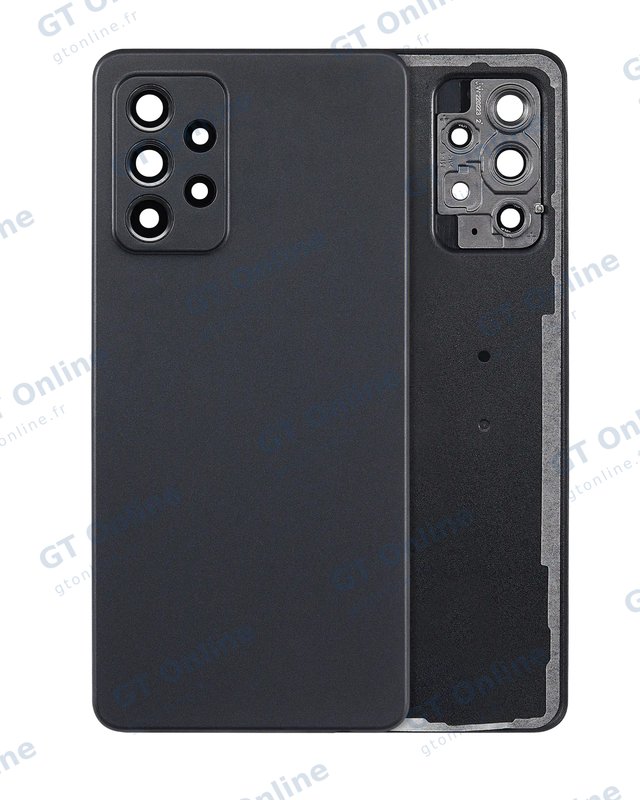 Vitre arrière pour Samsung Galaxy A52 4G (A525 / 2021) (compatible premium, noir)