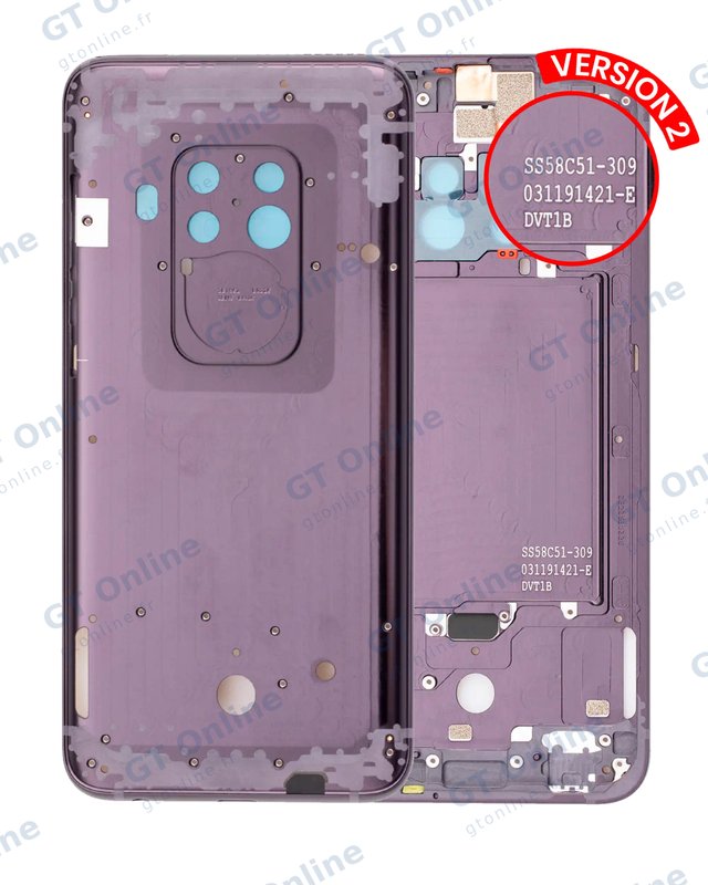 Châssis pour Motorola One Zoom (XT2010-01 / 2019) / Z4 (XT1980 / 2019) (Version 2) (Cosmic Purple)
