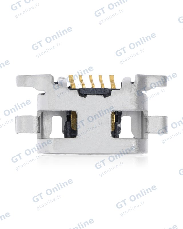 Connecteur de charge à souder — format Micro B, 5 broches, 4 points de fixation (C069)