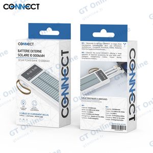 Batterie Externe Power Bank Solaire CONNECT MC-BESB01 10000mAh Blanc — vue 3