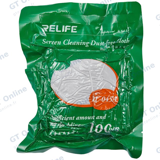 Chiffon de nettoyage d’écran non pelucheux ReLife RL-045A (lot de 100)