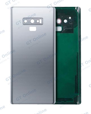 Vitre arrière pour Samsung Galaxy Note 9 (sans logo, compatible premium, Cloud Silver)