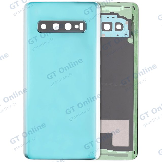 Vitre arrière pour Samsung Galaxy S10 (pack service origine, Prism Green)