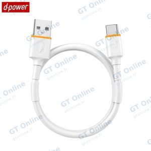 Câble Data USB vers USB-C d-power F6005 (1m) Blanc